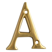 ASEC Metal Letters 50mm PB `A`