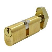 UNION 2X13 Oval Key & Turn Cylinder 74mm 37/T37 (32/10/T32) KD PL