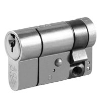 YALE Snap Resistant Euro Half Cylinder 50mm (40/10) KD NP Visi