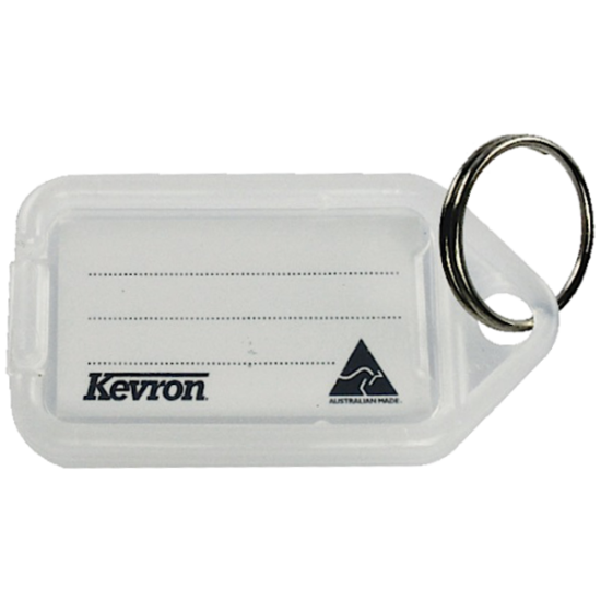 KEVRON ID30 Giant Tags Bag of 25 Clear x 25 - Click Image to Close