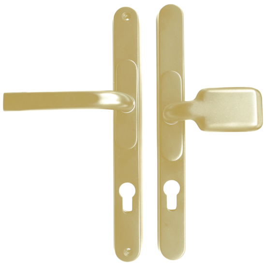 CHAMELEON Pro XL Lever/Pad 59-96mm Centres Adaptable Handle Gold - Click Image to Close