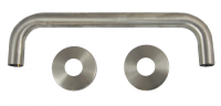 ASEC Bolt Fix Round Rose Stainless Steel Pull Handle 300mm SS