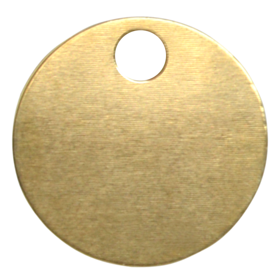 KEYS OF STEEL Pet Tag Discs PB 25mm - Click Image to Close