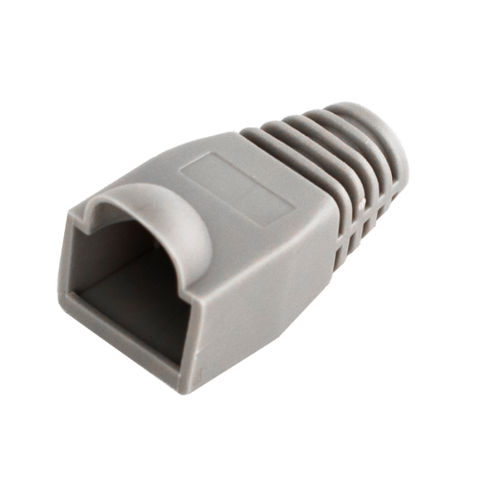 HAYDON MARKETING RJ45 Strain Relief Boot Grey 50 Pack CAT5/6e - Click Image to Close