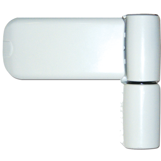 ASEC Adjustable Flag Hinge For UPVC Doors White - Click Image to Close