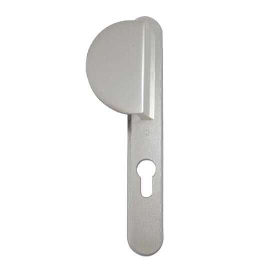 HOPPE UPVC Lever / Fixed Pad Door Furniture 554/3360N 92mm Centres Silver - Click Image to Close