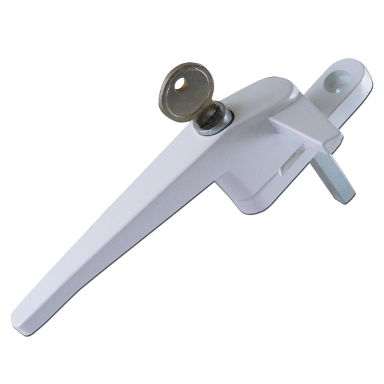 ASEC Cockspur Espag Handle With Spindle White - LH - Click Image to Close