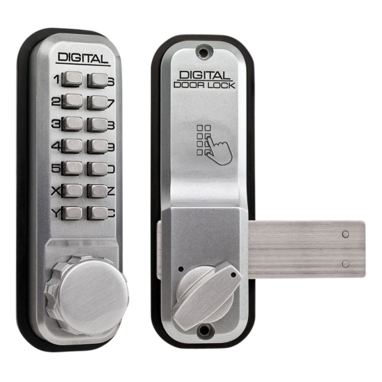 LOCKEY 2200 Series Digital Lock With Rim Dead Bolt SC - Click Image to Close