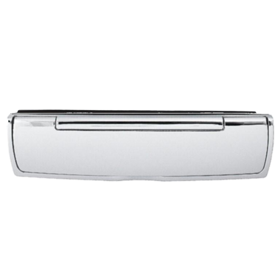 HOPPE Suited 310mm Letter Plate With Sprung Sleeve AR708A Polished Chrome 87143400 - Click Image to Close