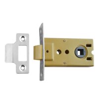 ASEC Flat Pattern Mortice Latch 64mm NP Visi