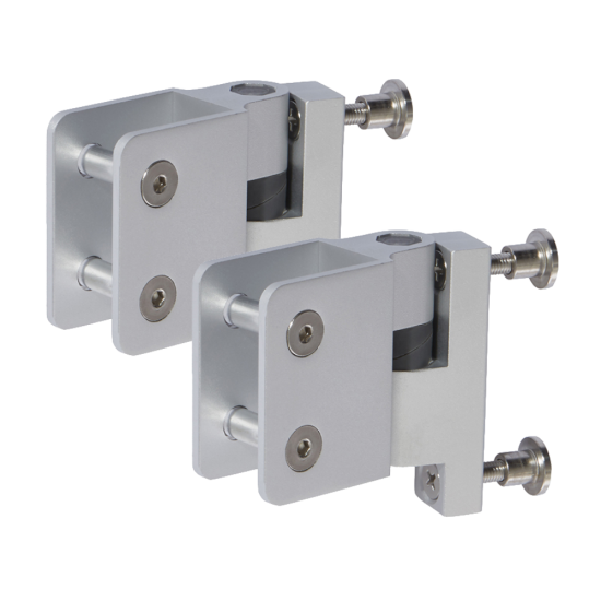 ASEC Cubicle U Bracket Gravity Hinges (1 Pair) To Suit 20mm Board SAA - Click Image to Close