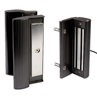 LOCINOX Surface Mounted MAG3000 Electromagnetic Gate Lock With Integrated Handle Black