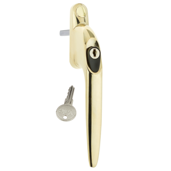 YALE Quartus In-Line Espag Window Handle Champagne Gold - Click Image to Close