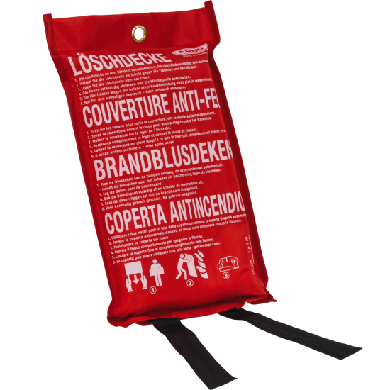 ABUS LD1118 Fire Blanket - 1m x 1m Red - Click Image to Close