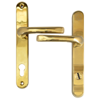 MILA Kite Secure PAS24 2 Star 240mm Lever/Lever Door Furniture Gold (Bagged)
