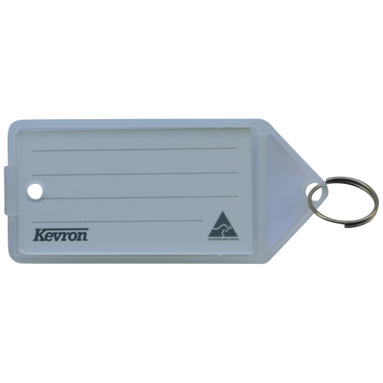 KEVRON ID35 Big Tags Bag of 12 Clear x 12 - Click Image to Close