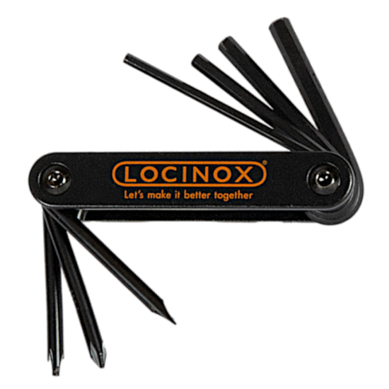 LOCINOX Multifunctional Tool 7 -in-1 Multitool Black - Click Image to Close