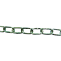ENGLISH CHAIN Zinc Plated Welded Steel Chain 30m Chain - 3mm Link Diameter - ZP