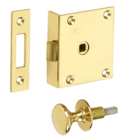 Shutter Latch and Knob 40PK - POLISHED - Click Image to Close