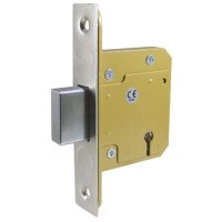 ASEC BS 5 Lever British Standard Deadlock 64mm SS KD Boxed