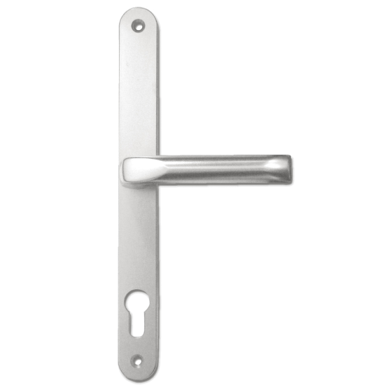 HOPPE London UPVC Lever / Moveable Pad Door Furniture 76G/3831N/113 92mm/62mm Centres Silver - Click Image to Close