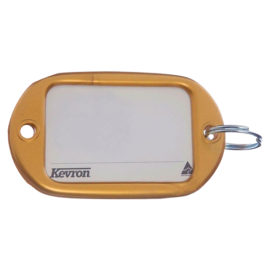 KEVRON ID10 Jumbo Key Tags Bag of 50 Assorted Colours Gold x 50 - Click Image to Close