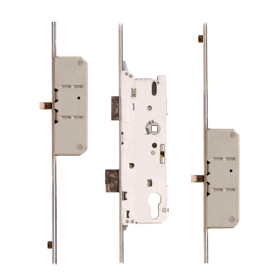 FUHR Lever Operated Latch & Deadbolt - 2 Round Bolt 2 Roller 35/92 - Click Image to Close