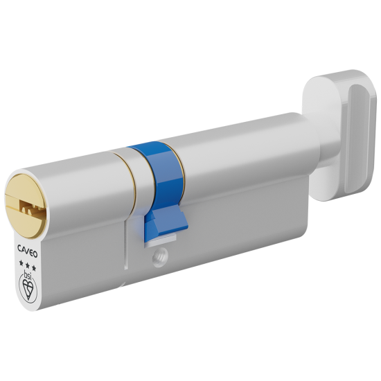 CAVEO TS007 3* Key & Turn Euro Dimple Cylinder 85mm 35(Ext)/50 (30/10/45T) KD - Click Image to Close