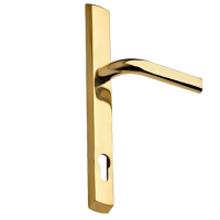 MILLENCO Lever/Lever Sprung Handle 117mm Centres Polished Gold