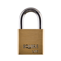 SQUIRE Lion Brass Open Shackle Padlock with Stainless Steel Shackle 30mm