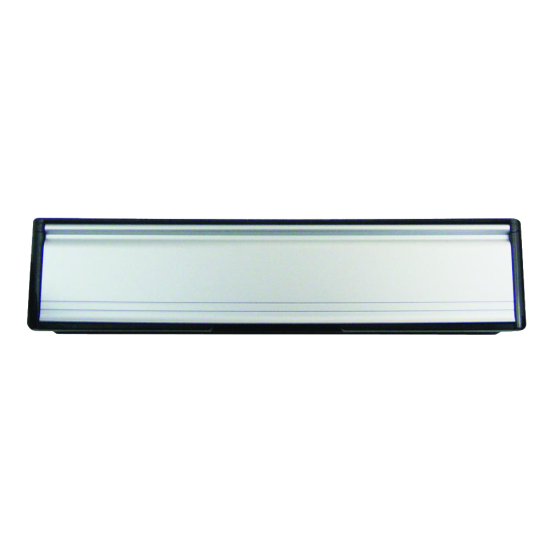 UPVC Letter Box - 305mm Wide 300mm Silver - Click Image to Close