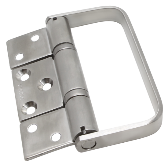 CENTOR Straight Single Hinge Outward Opening With Handle For E3 Bi-Fold System Stainless Steel - Click Image to Close