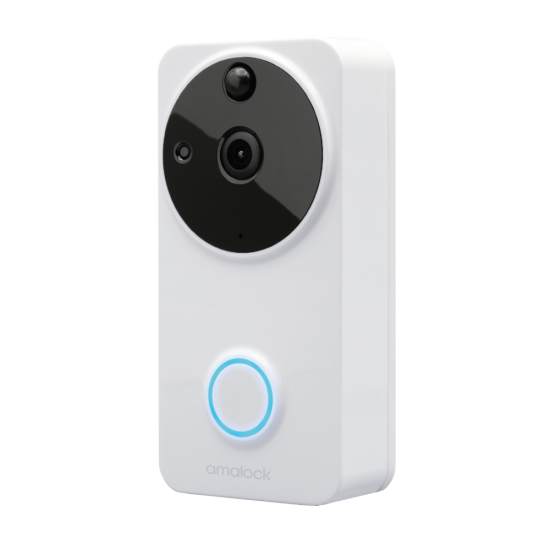 Amalock DB101 Wireless Wi-Fi Video Doorbell White - Click Image to Close