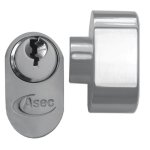 ASEC 5-Pin Oval Key & Turn Cylinder 70mm 35/T35 (30/10/T30) KD NP