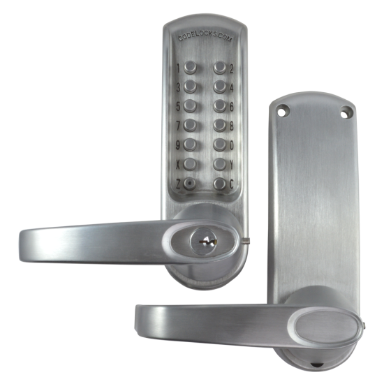 CODELOCKS CL610 Series Digital Lock With Tubular Latch CL615 With Passage Set - Click Image to Close