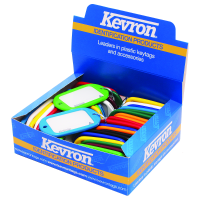 KEVRON ID10 Jumbo Key Tags Tub of 40 Assorted Colours Assorted Colours x 40