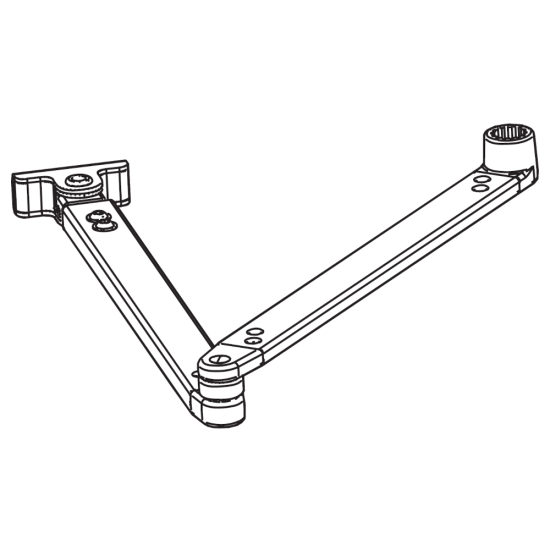 DORMAKABA Standard Push Arm To Suit ED100 LE XEA Standard Arm - 29271021 - Click Image to Close