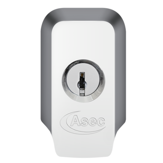 ASEC High Security Rim Cylinder Pull With Cylinder Chrome Plated - Click Image to Close