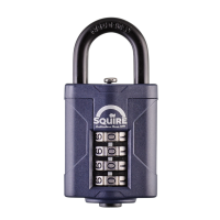 SQUIRE CP40 Series Recodable 40mm Combination Padlock Open Shackle Boxed