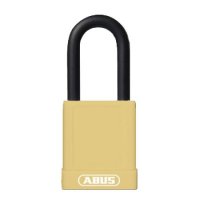 ABUS 74 Series Lock Out Tag Out Coloured Aluminium Padlock Yellow