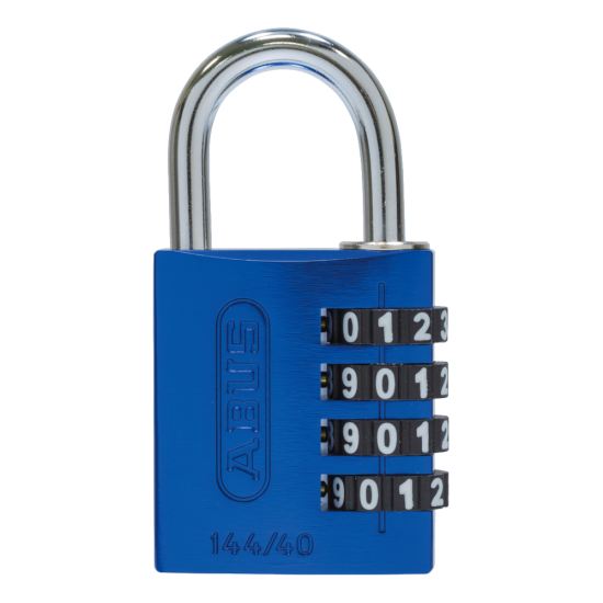 ABUS 144/40 Combination Padlock 40mm Body Blue - Click Image to Close