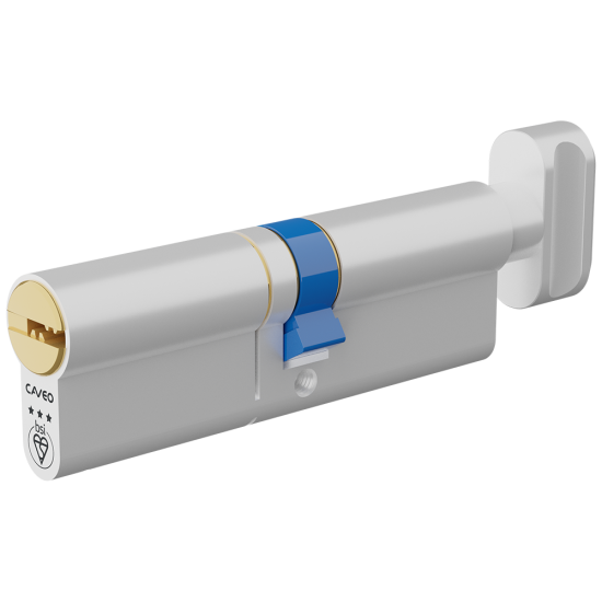 CAVEO TS007 3* Key & Turn Euro Dimple Cylinder 95mm 50(Ext)/45 (45/10/40T) KD - Click Image to Close