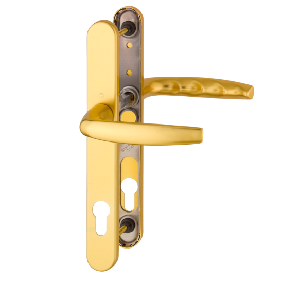 HOPPE Atlanta 92 Centres Lever/Lever 2 Hole Fix 1530/3346 Furniture To Suit Roto Gold - 11917696 - Click Image to Close