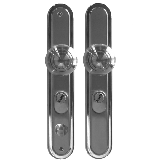 HOOPLY 2166X Door Knob Set with Thumb Turn LH - Click Image to Close