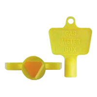 ASEC Yellow Plastic Meter Box Key Yellow
