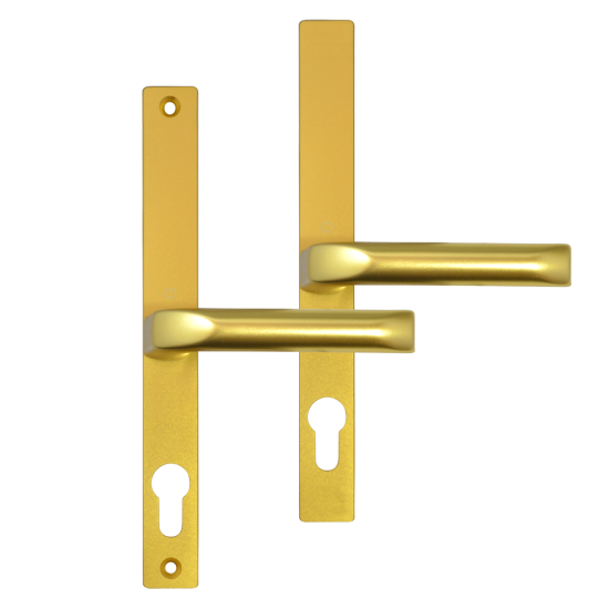 HOPPE UPVC Lever Door Furniture To Suit Fullex 68mm Centres Gold - Click Image to Close