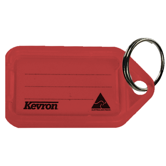 KEVRON ID30 Giant Tags Bag of 25 Red x 25 - Click Image to Close