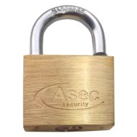 ASEC KA Open Shackle Brass Padlock 40mm KA `L` Boxed