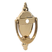 AVOCET Affinity Traditional Victorian Urn Door Knocker With Cut For Viewer Gold