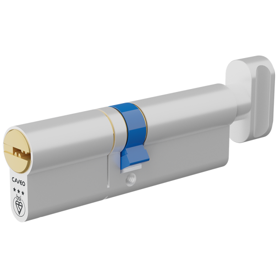 CAVEO TS007 3* Key & Turn Euro Dimple Cylinder 95mm 45(Ext)/50 (40/10/45T) KD - Click Image to Close